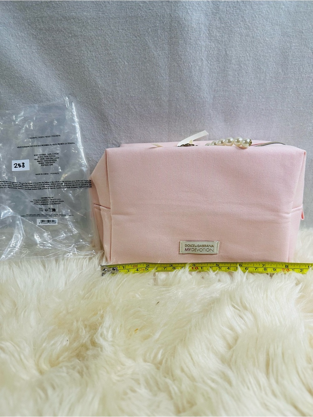 ๐253 Dolce & Gabbana My Devotion Pink Cosmetic Pouch